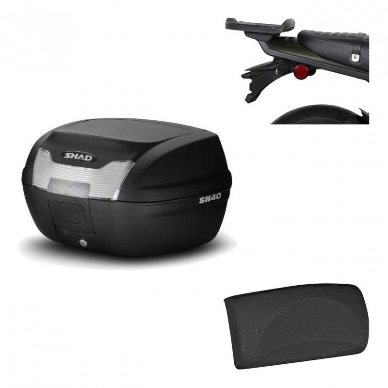 SHAD Baul trasero + herraje montaje respaldo de pasajero SH40 SH 40 2011 KIT-178237