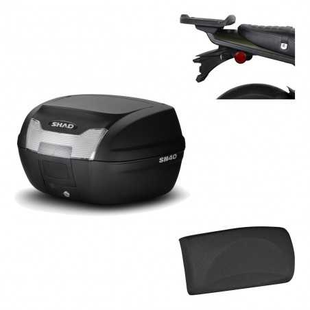SHAD Baul trasero + herraje montaje respaldo de pasajero SH40 SH 40 2011 KIT-178237