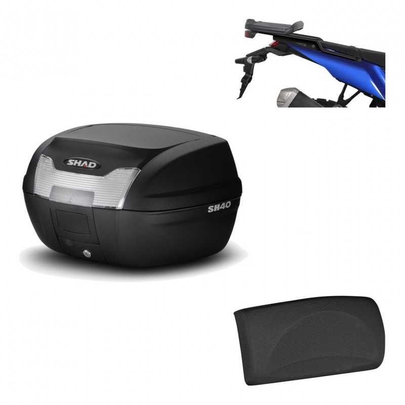 SHAD Baul trasero + herraje montaje respaldo de pasajero SH40 SH 40 2011 KIT-178337