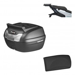 SHAD Baul trasero + herraje montaje respaldo de pasajero KIT-178437