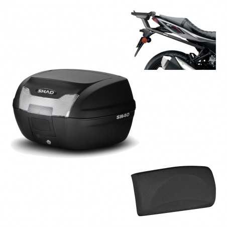 SHAD Baul trasero + herraje montaje respaldo de pasajero SH40 SH 40 2011 KIT-178241