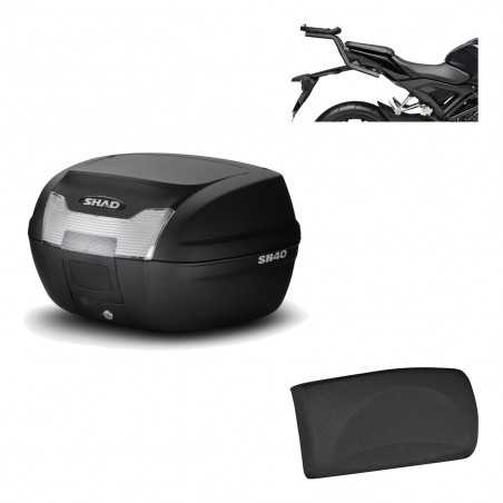 SHAD Baul trasero + herraje montaje respaldo de pasajero SH40 SH 40 2011 KIT-178341