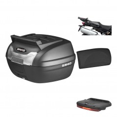 Rear trunk + mounting hardware + accessories 