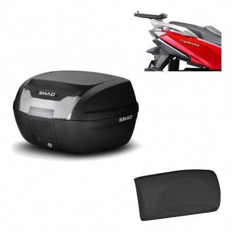 SHAD Baul trasero + herraje montaje respaldo de pasajero SH40 SH 40 2011 KIT-178345