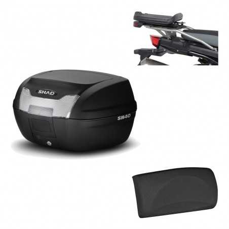 SHAD Baul trasero + herraje montaje respaldo de pasajero SH40 SH 40 2011 KIT-178249