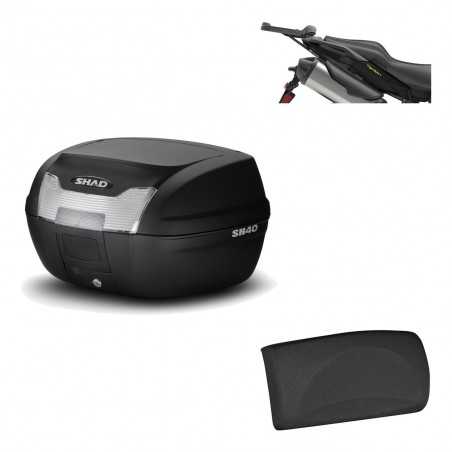 SHAD Baul trasero + herraje montaje respaldo de pasajero SH40 SH 40 2011 KIT-178205