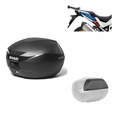 SHAD Baul trasero + herraje montaje respaldo de pasajero SH39 SH 39 KIT-178153