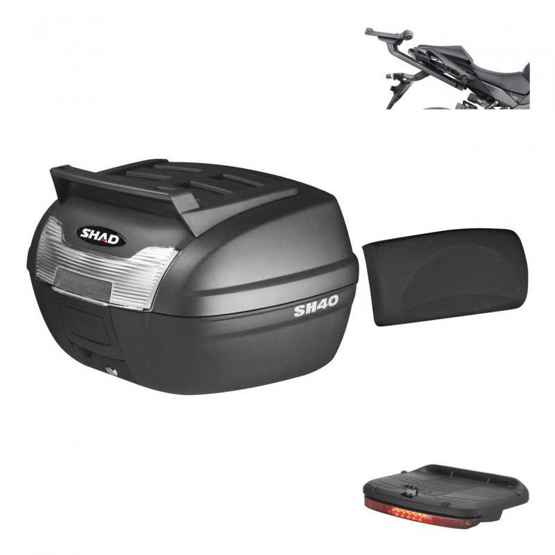 Rear trunk + mounting hardware + accessories 