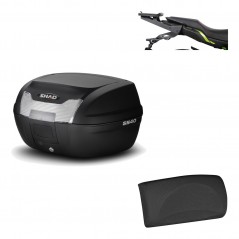 SHAD Baul trasero + herraje montaje respaldo de pasajero SH40 SH 40 2011 KIT-178305