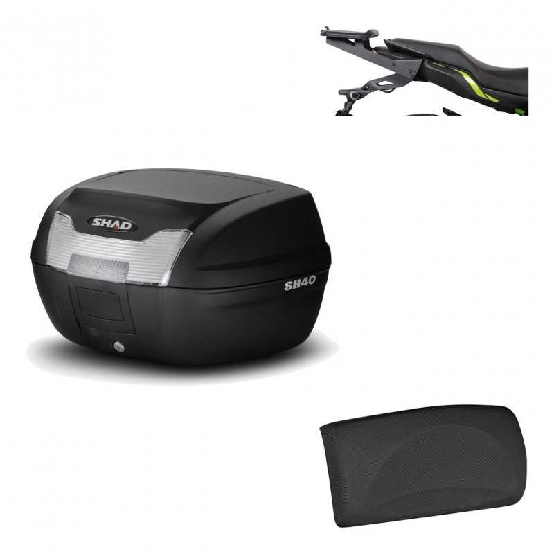 SHAD Baul trasero + herraje montaje respaldo de pasajero SH40 SH 40 2011 KIT-178305