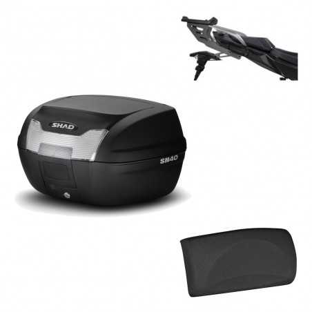 SHAD Baul trasero + herraje montaje respaldo de pasajero SH40 SH 40 2011 KIT-178257