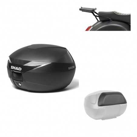 SHAD Baul trasero + herraje montaje respaldo de pasajero SH39 SH 39 KIT-178161