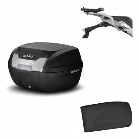 SHAD Baul trasero + herraje montaje respaldo de pasajero SH40 SH 40 2011 KIT-178217
