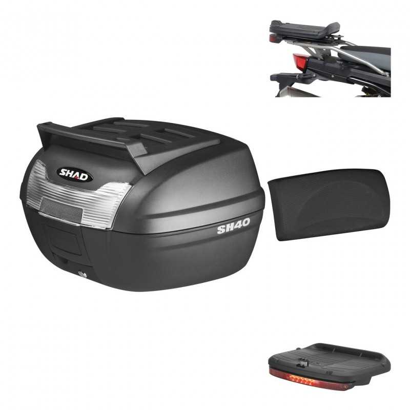 Rear trunk + mounting hardware + accessories 