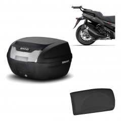 SHAD Baul trasero + herraje montaje respaldo de pasajero SH40 SH 40 2011 KIT-178317