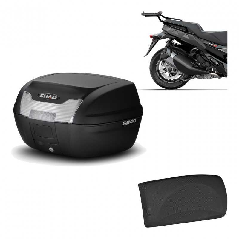 SHAD Baul trasero + herraje montaje respaldo de pasajero SH40 SH 40 2011 KIT-178317