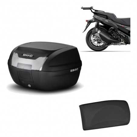 SHAD Baul trasero + herraje montaje respaldo de pasajero SH40 SH 40 2011 KIT-178317