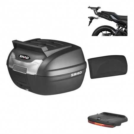 Rear trunk + mounting hardware + accessories 