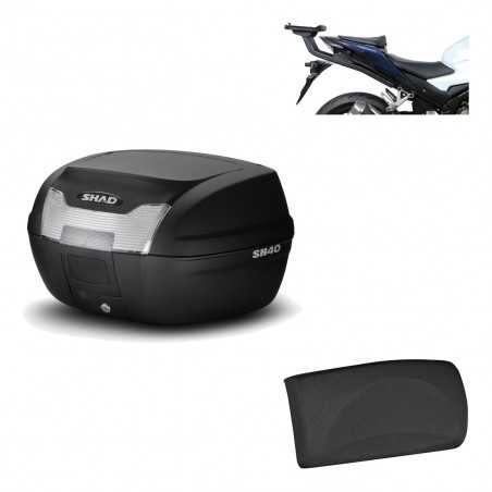 SHAD Baul trasero + herraje montaje respaldo de pasajero SH40 SH 40 2011 KIT-178269