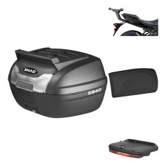 Rear trunk + mounting hardware + accessories 