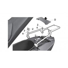 Rear trunk + mounting hardware + accessories  SH50 SH 50