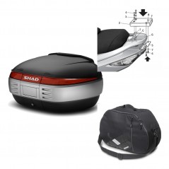 SHAD Baul trasero + herraje montaje bolsa interna SH50 SH 50 KIT-179043