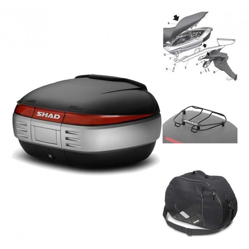 Rear trunk + mounting hardware + accessories  SH50 SH 50