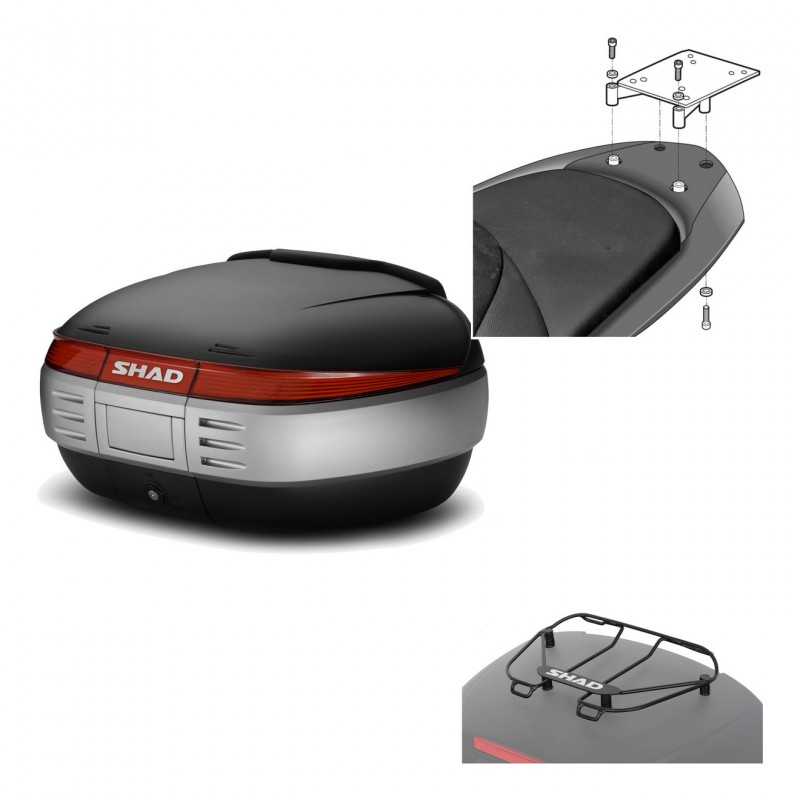 SHAD Baul trasero + herraje montaje parrilla portabultos superior SH50 SH 50 KIT-179275