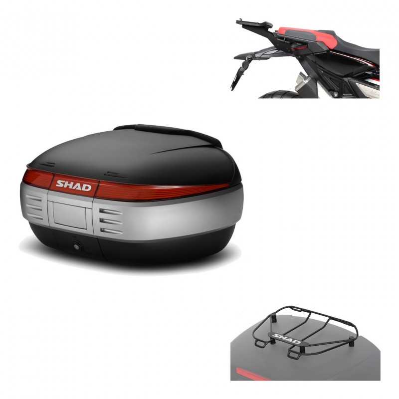 SHAD Baul trasero + herraje montaje parrilla portabultos superior SH50 SH 50 KIT-179484