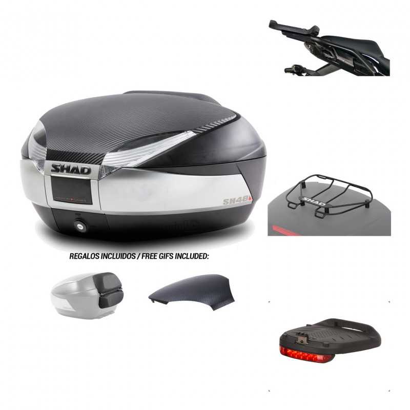 SHAD Baul trasero + herraje montaje accesorios SH48 KIT-180020