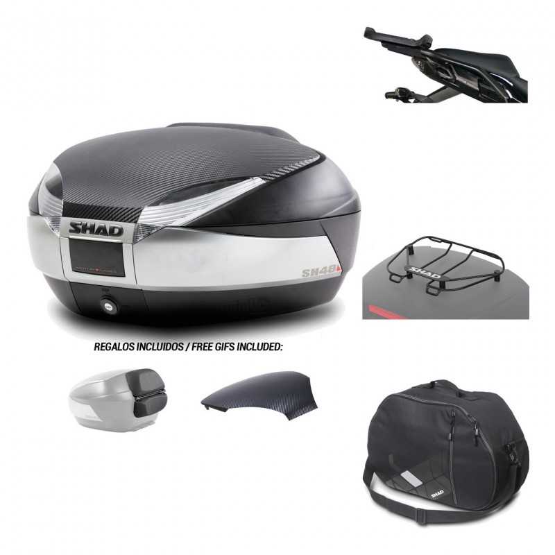 SHAD Baul trasero + herraje montaje accesorios SH48 KIT-180021