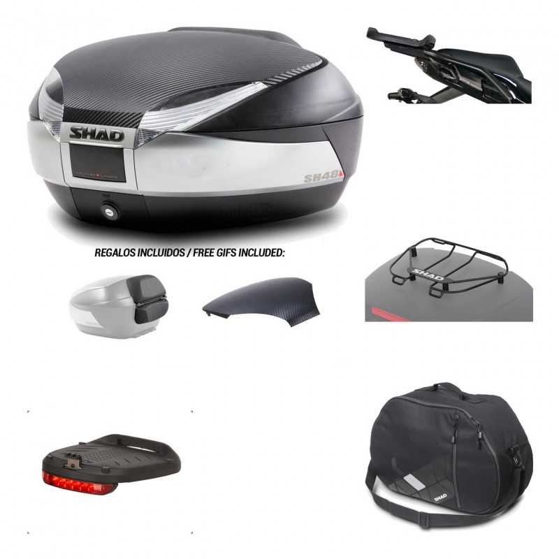 SHAD Baul trasero + herraje montaje accesorios SH48 KIT-180022