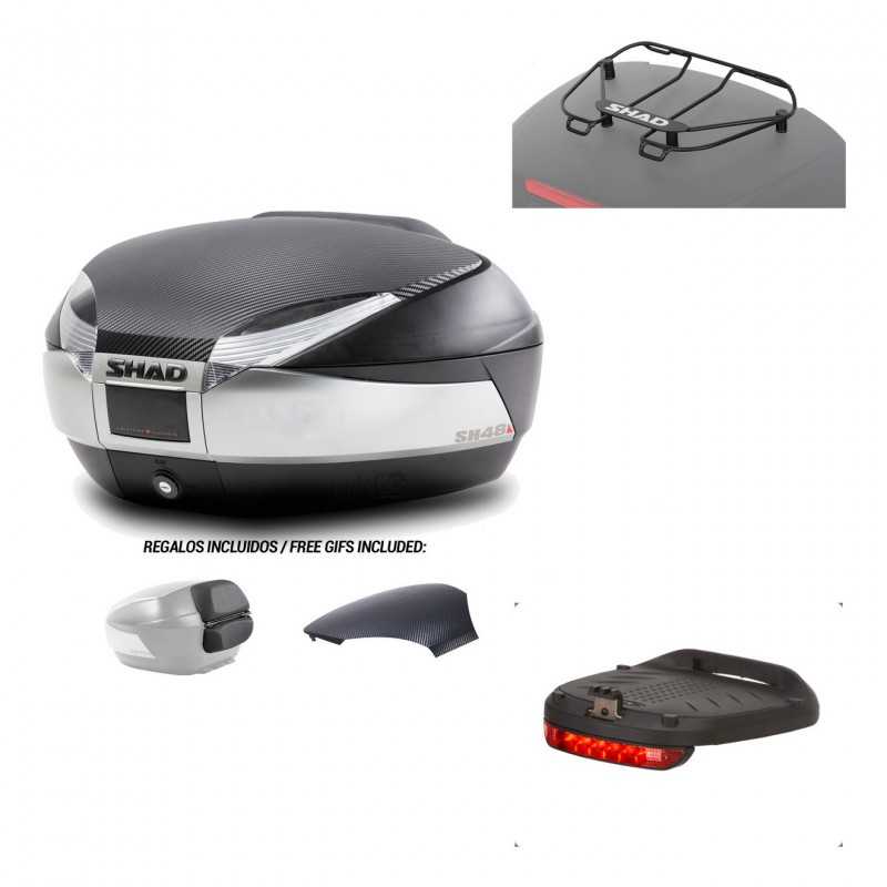 SHAD Baul trasero + accesorios SH48 KIT-179873