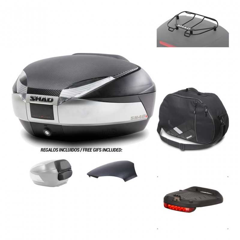 SHAD Baul trasero + accesorios SH48 KIT-179875