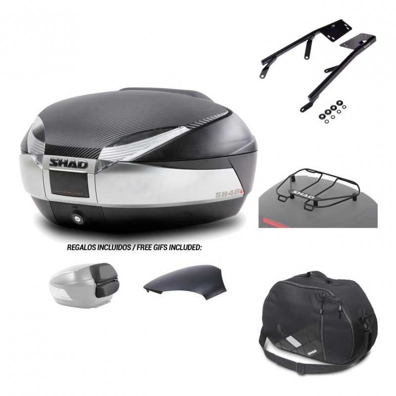 SHAD Baul trasero + herraje montaje accesorios SH48 KIT-180026