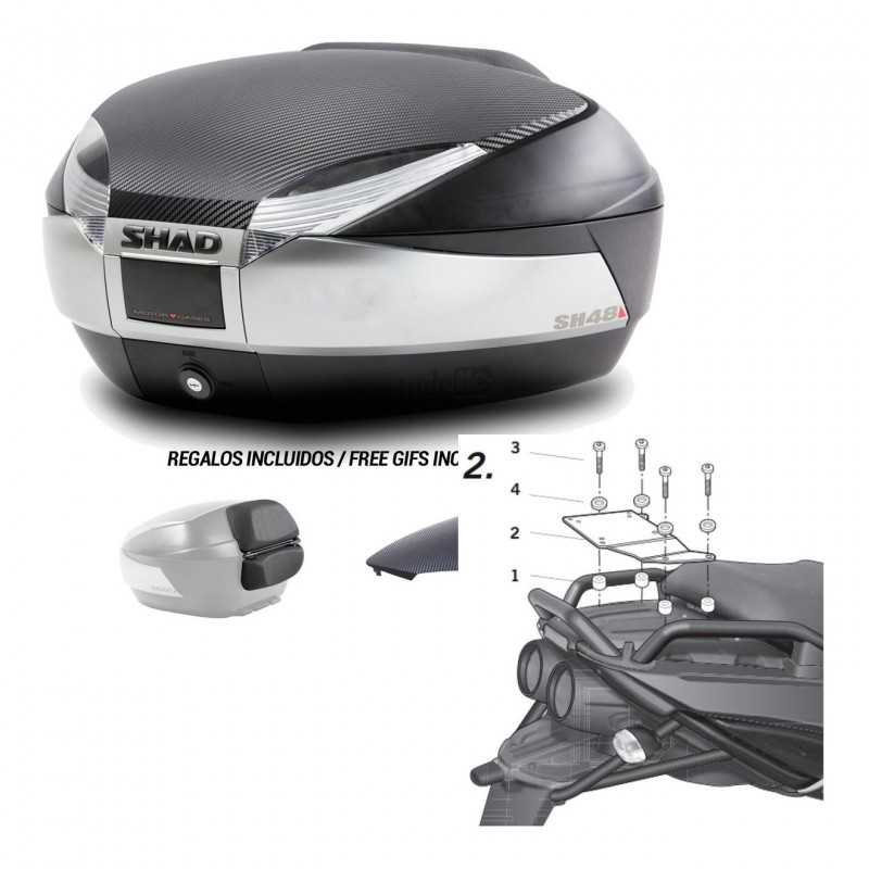SHAD Baul trasero + herraje montaje SH48 KIT-179876