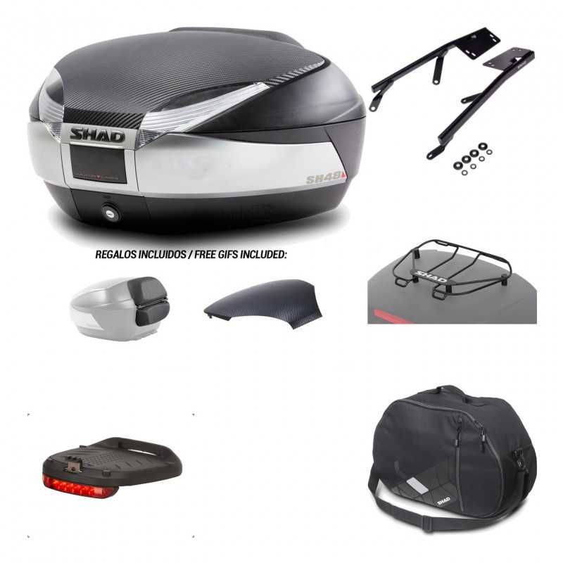 SHAD Baul trasero + herraje montaje accesorios SH48 KIT-180027