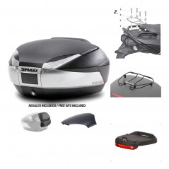 Rear trunk + mounting hardware + accessories  SH48