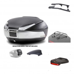 Rear trunk + mounting hardware + accessories  SH48