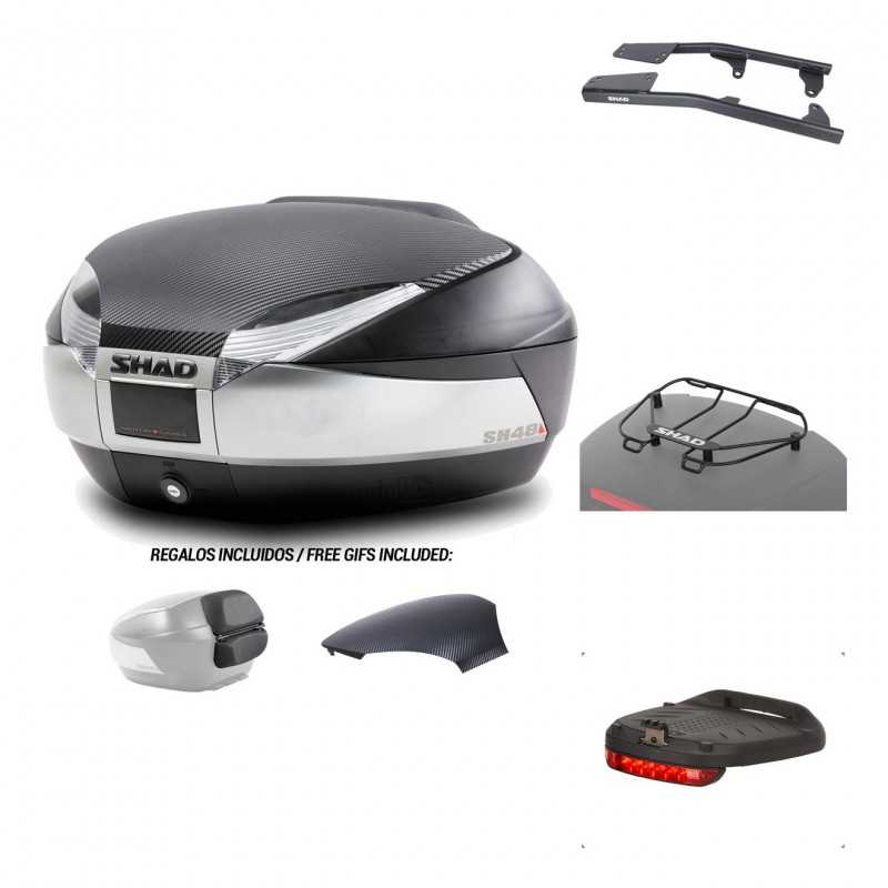 SHAD Baul trasero + herraje montaje accesorios SH48 KIT-179928