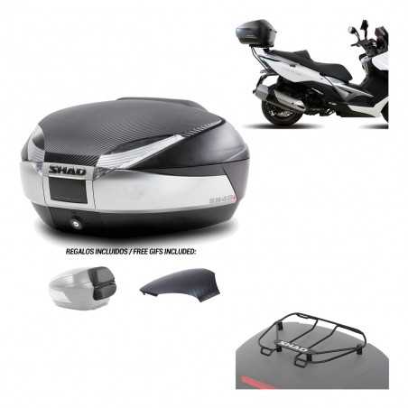 SHAD Baul trasero + herraje montaje parrilla portabultos superior SH48 KIT-180029