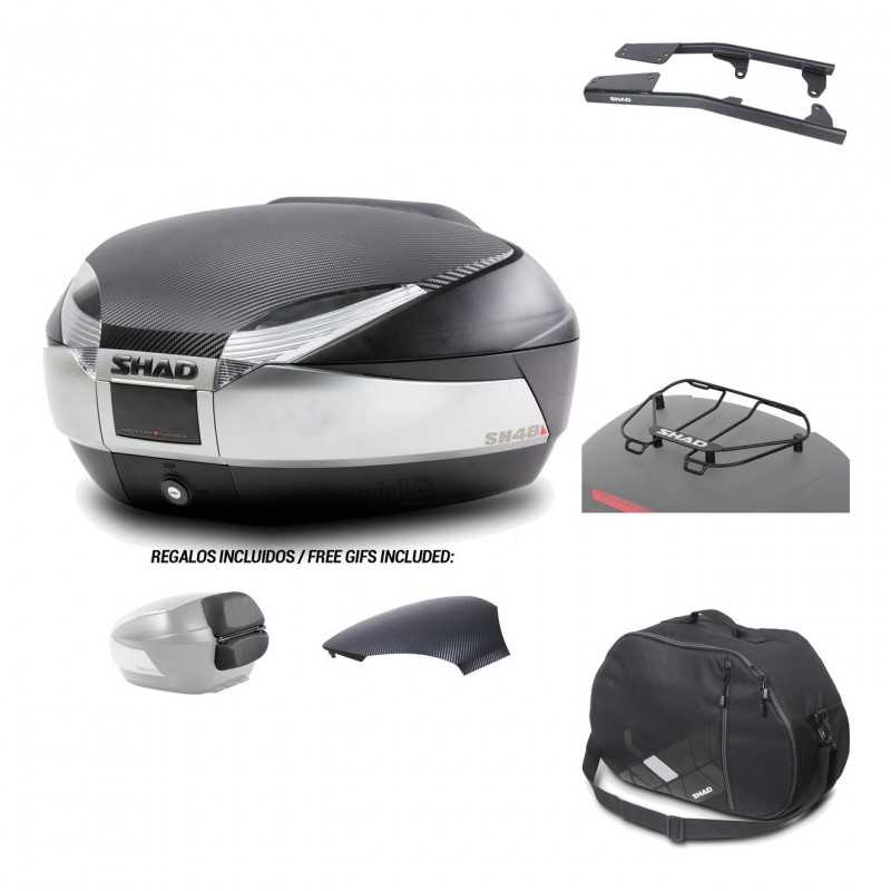 SHAD Baul trasero + herraje montaje accesorios SH48 KIT-179929