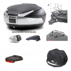 Rear trunk + mounting hardware + accessories  SH48