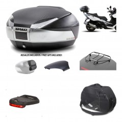 SHAD Baul trasero + herraje montaje accesorios SH48 KIT-180032