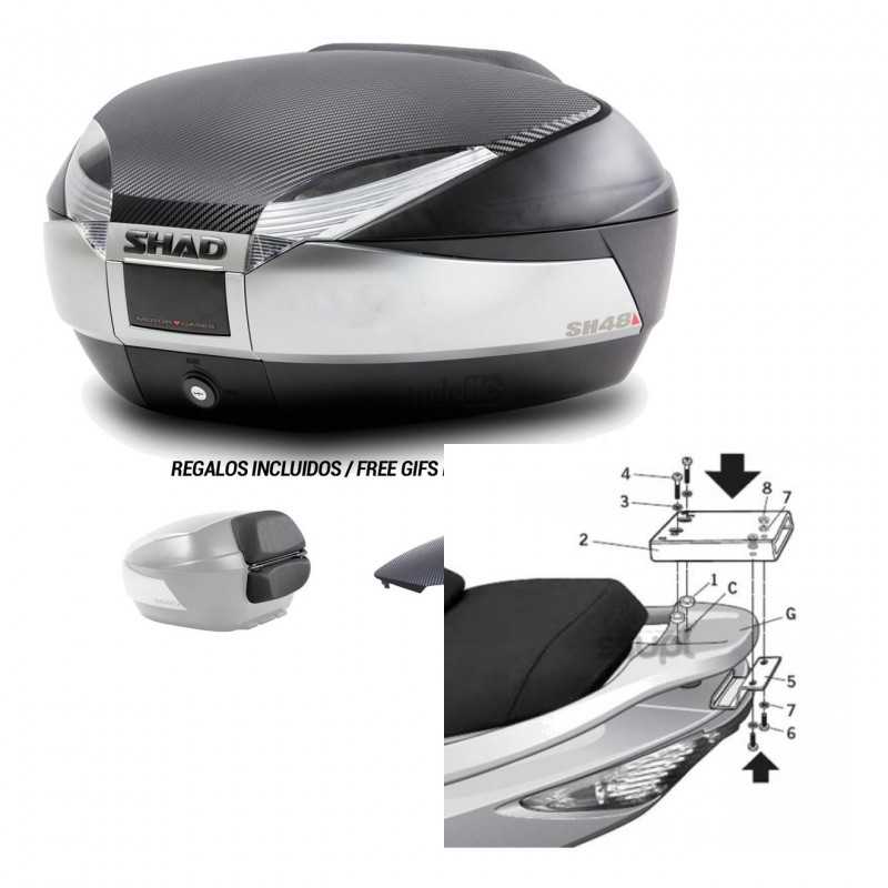 SHAD Baul trasero + herraje montaje SH48 KIT-180033