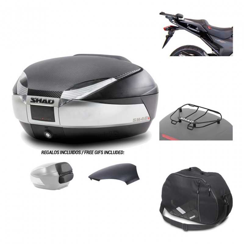 Rear trunk + mounting hardware + accessories  SH48