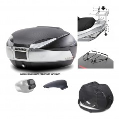 Rear trunk + mounting hardware + accessories  SH48