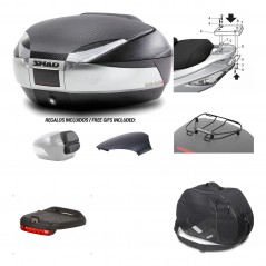 Rear trunk + mounting hardware + accessories  SH48