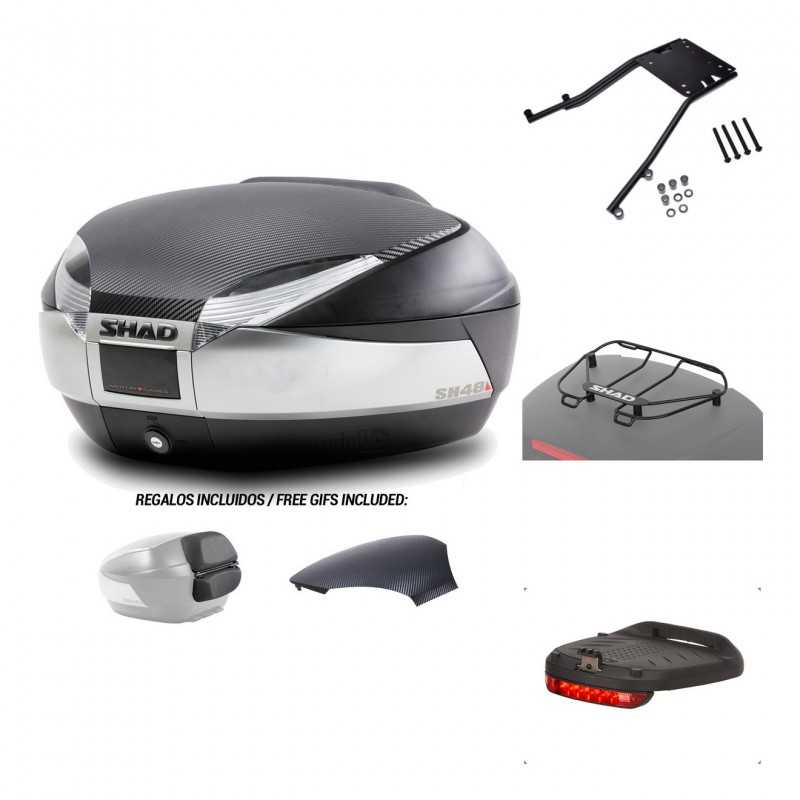SHAD Baul trasero + herraje montaje accesorios SH48 KIT-179893