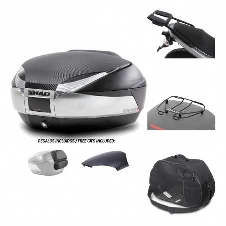 SHAD Baul trasero + herraje montaje accesorios SH48 KIT-180001